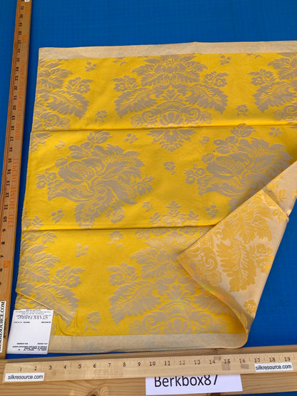 24 Berkbox87 Square Jacquard by Tassinari &amp; Chatel Mortemer Yellow Beige Damask MSRP USD 300+/y