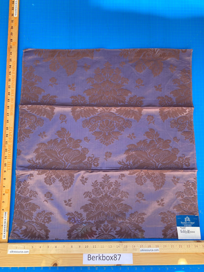 26 Berkbox87 Square Jacquard by Tassinari &amp; Chatel Mortemer Laporin Purple Damask MSRP USD 300+/y