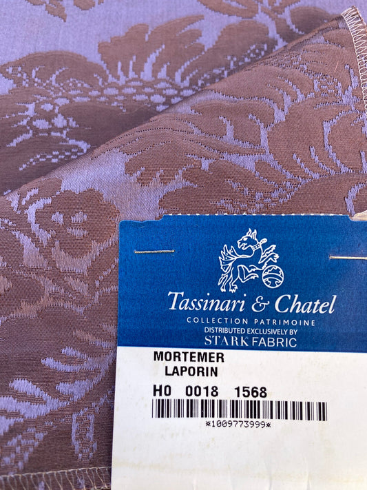 26 Berkbox87 Square Jacquard by Tassinari &amp; Chatel Mortemer Laporin Purple Damask MSRP USD 300+/y