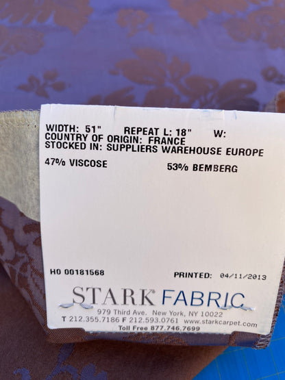 26 Berkbox87 Square Jacquard by Tassinari &amp; Chatel Mortemer Laporin Purple Damask MSRP USD 300+/y