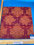 27 Berkbox87 Square Jacquard by Tassinari &amp; Chatel Mortemer Bordeaux Red Brown Damask MSRP USD 300+/y