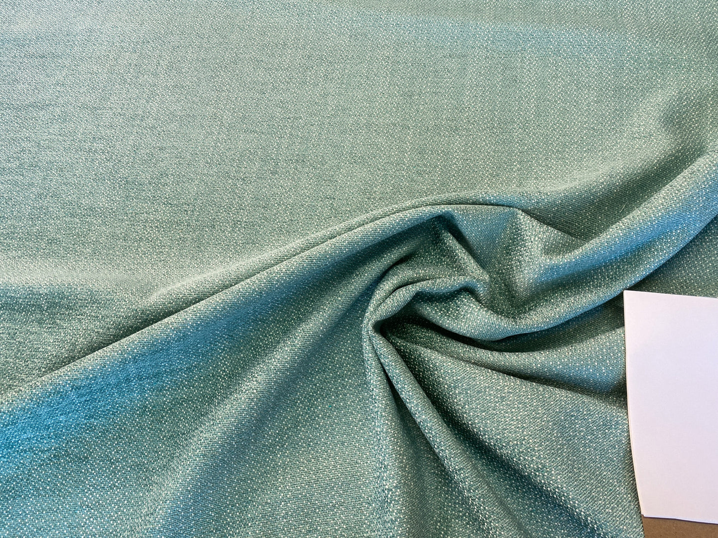 by yard Scalamandre San Miguel Texture Caribbean Heavy Blue Ocean Aqua Green Chenille MSRP USD 216/Y