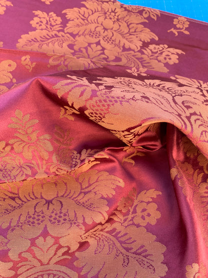 27 Berkbox87 Square Jacquard by Tassinari &amp; Chatel Mortemer Bordeaux Red Brown Damask MSRP USD 300+/y