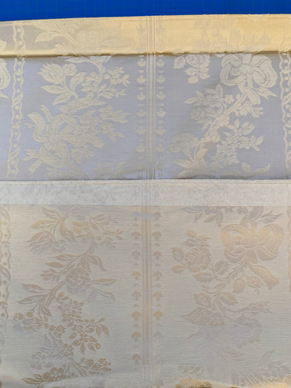 28 Berkbox87 Square Jacquard by Lelievre Valognes Ivoire Beige damask French Neoclassical Floral Stripe MSRP USD300+/y