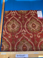29 Berkbox87 Square Jacquard by Old World Weavers Libretto Brick Large Jacquard Red Gold MSRP USD300+/y