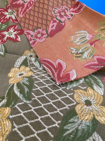 30 Berkbox87 Square Jacquard by Scalamandre Grey Watkins Lampas Ramage Olive Grey Watkins Floral Stripe MSRP USD 272/Y