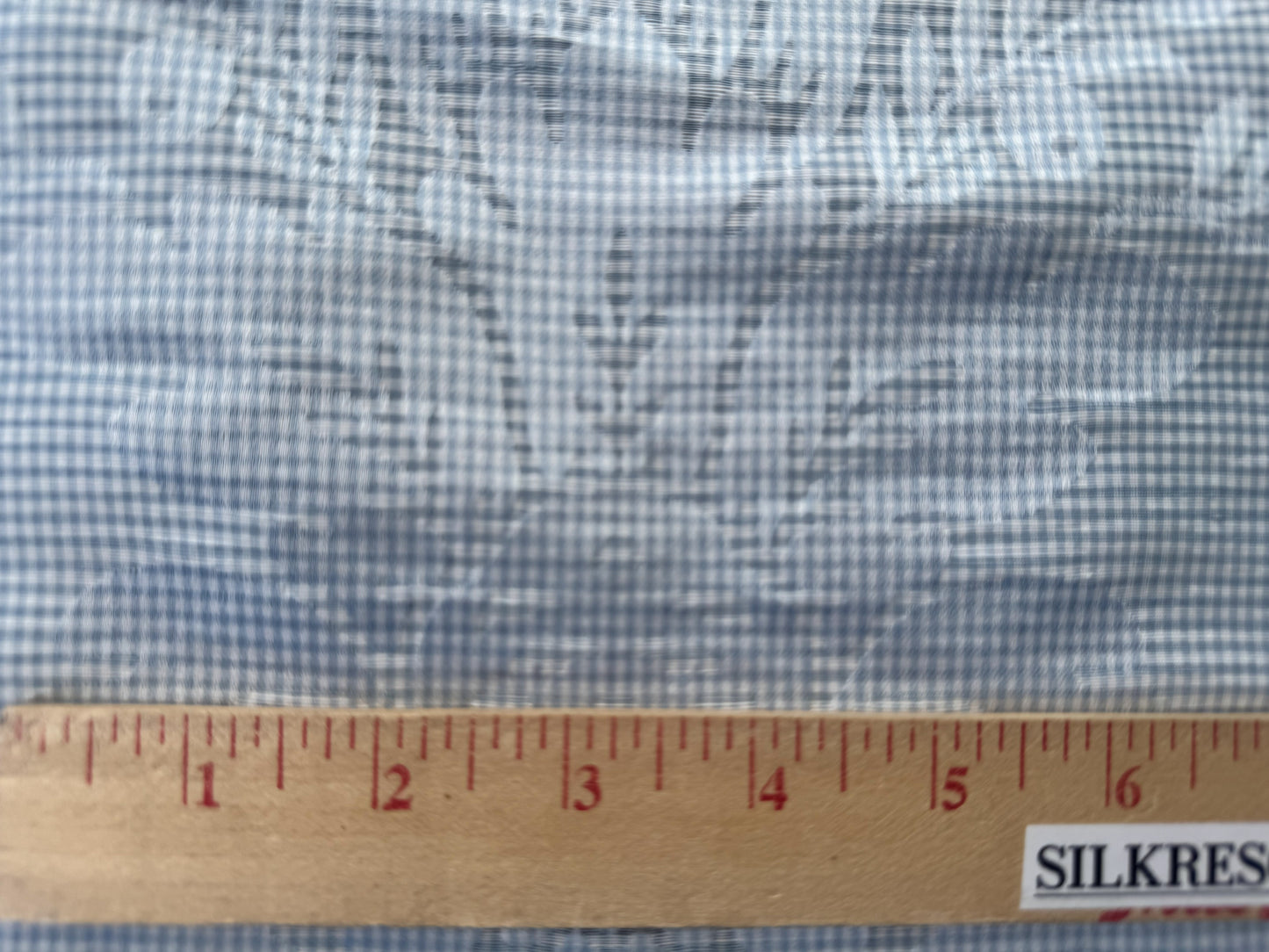 Special Order Schumacher Colette Linen/Silk Damask in chambray Light Blue White  69144