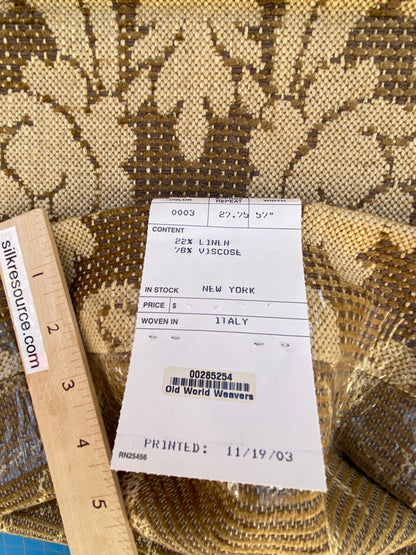 32 Berkbox87 Square Jacquard by Old World Weavers Lucretia Damask Driftwood Tan Beige Renaissance Classic Damask Thick MSRP USD 300/Y