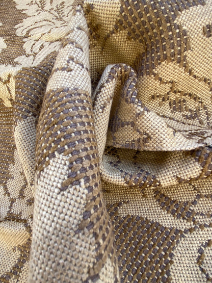 32 Berkbox87 Square Jacquard by Old World Weavers Lucretia Damask Driftwood Tan Beige Renaissance Classic Damask Thick MSRP USD 300/Y