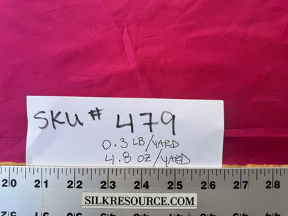 By yard Scalamandre 100% silk Taffeta Rose Pink With Hot Crimson Red Shot