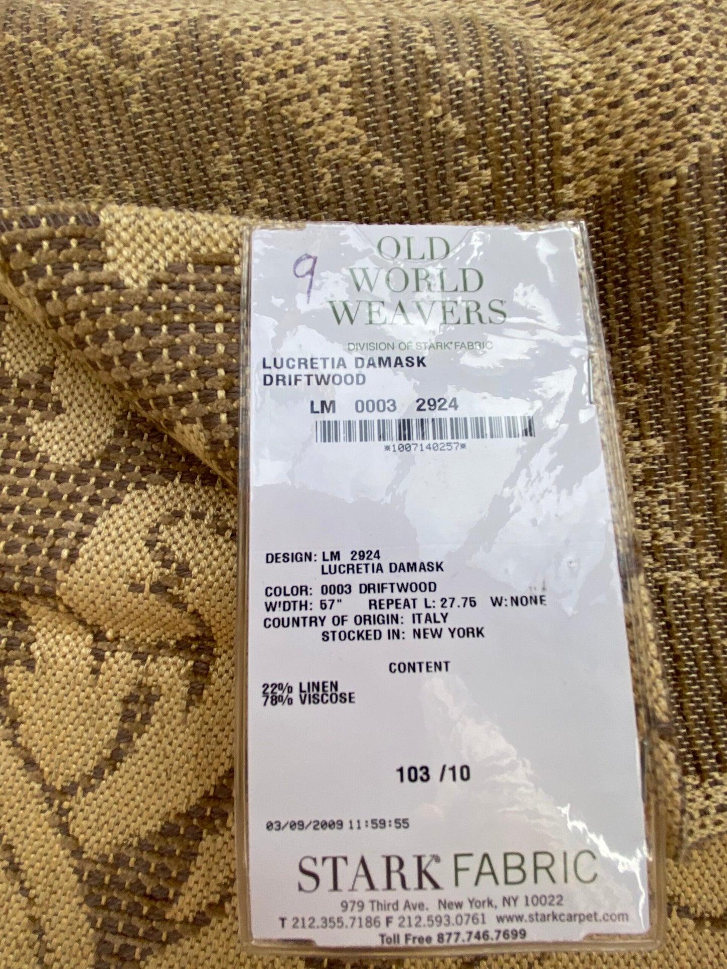 40 Berkbox87 Square Jacquard by Old World Weavers Lucretia Damask Driftwood Tan Beige Renaissance Classic Damask Thick MSRP USD 300/Y