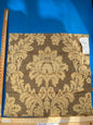 42 Berkbox87 Square Jacquard by Lucretia Damask Driftwood Tan Beige Renaissance Classic Damask Thick MSRP USD 300/Y