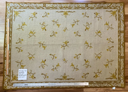 Stark Holiday City Berkeley in Almond Cream Natural Yellow Gold Handwoven in Portrugal Wool 4'9" x 6'6" MSRP USD1600