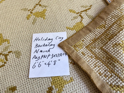 Stark Holiday City Berkeley in Almond Cream Natural Yellow Gold Handwoven in Portrugal Wool 4'9" x 6'6" MSRP USD1600