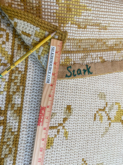 Stark Holiday City Berkeley in Almond Cream Natural Yellow Gold Handwoven in Portrugal Wool 4'9" x 6'6" MSRP USD1600