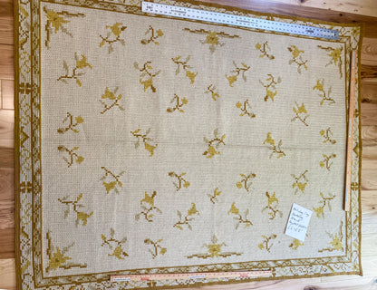 Stark Holiday City Berkeley in Almond Cream Natural Yellow Gold Handwoven in Portrugal Wool 4'9" x 6'6" MSRP USD1600