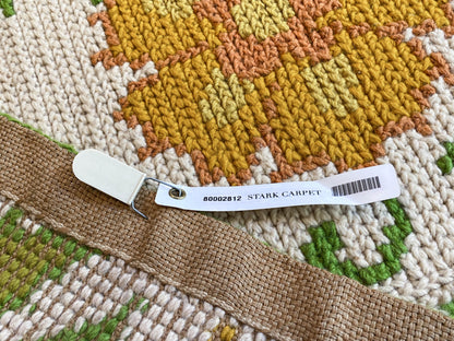 Stark Hoffman Estates Goldenrod 6'6" X 4' 11" Orange Gold Green Tulips Sunflowers Vines Foliage MSRP $1250