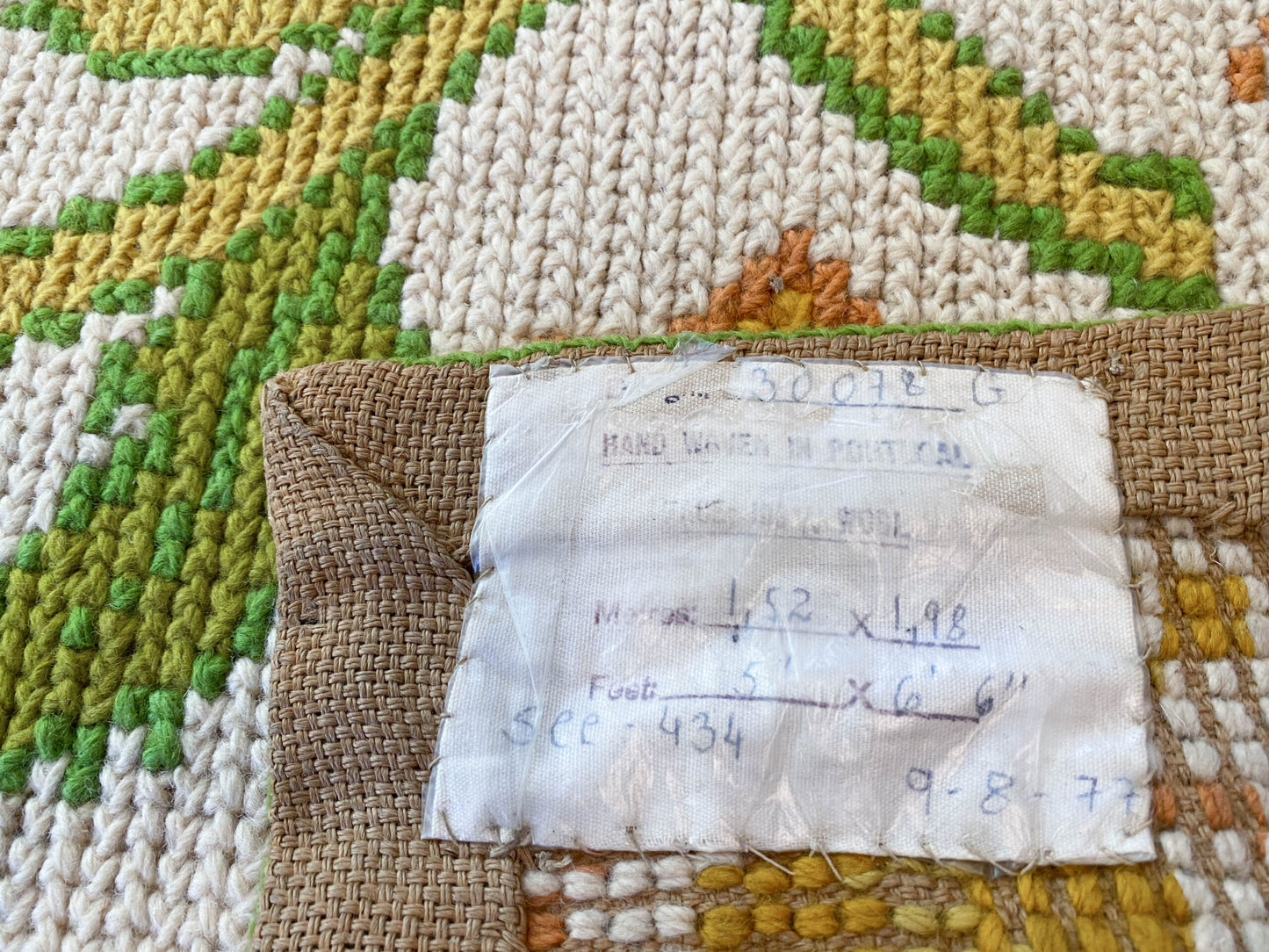 Stark Hoffman Estates Goldenrod 6'6" X 4' 11" Orange Gold Green Tulips Sunflowers Vines Foliage MSRP $1250