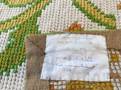 Stark Hoffman Estates Goldenrod 6'6" X 4' 11" Orange Gold Green Tulips Sunflowers Vines Foliage MSRP $1250