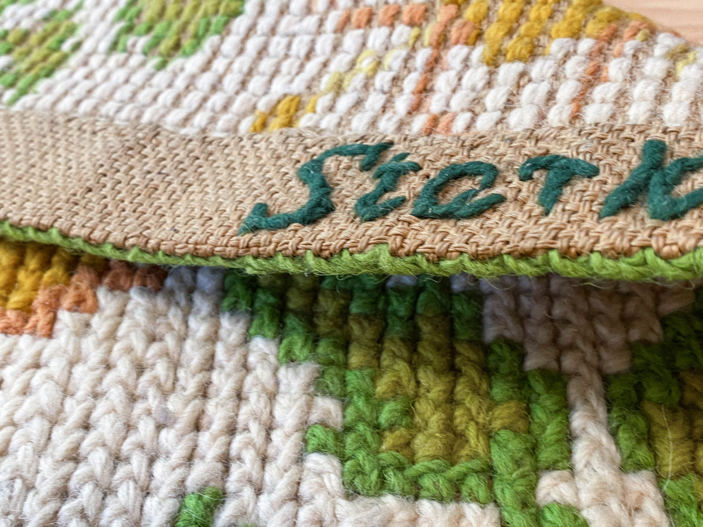 Stark Hoffman Estates Goldenrod 6'6" X 4' 11" Orange Gold Green Tulips Sunflowers Vines Foliage MSRP $1250