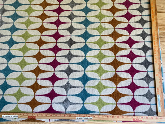 Stark DELPHOS BROWN Modern Wool Silk Hand Knotted Colorful Egg Green Pink Blue Cream 6x9' MSRP USD 12,000