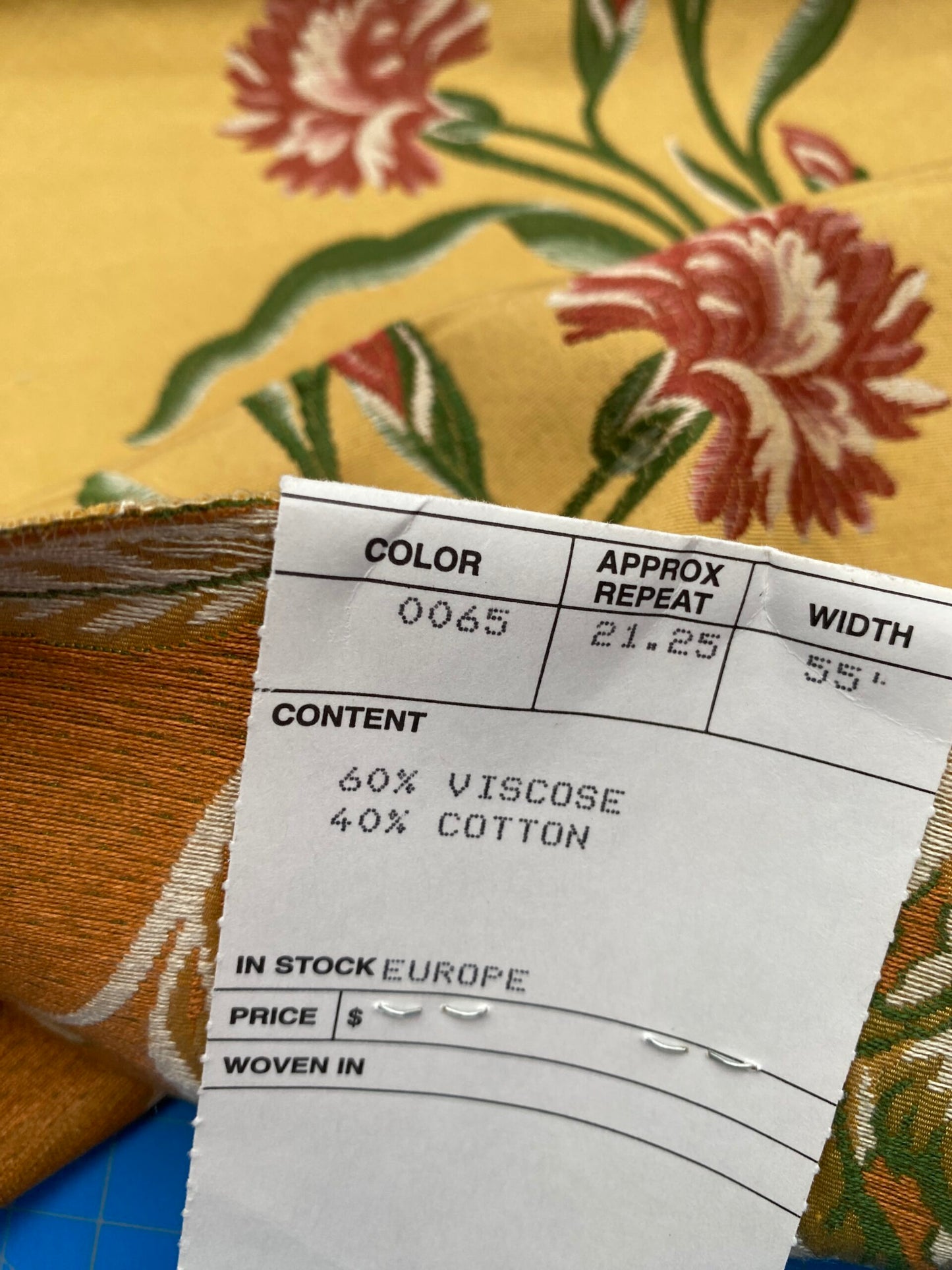 2 Berkbox88 Square Woven by Old World Weavers Iris in May Gold Green Red Stripe Floral MSRP USD 300+/y