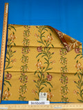 3 Berkbox88 Square Woven by Old World Weavers Iris in May Gold Green Red Stripe Floral MSRP USD 300+/y