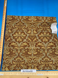 7 Berkbox88 Square Woven by  Old World Weavers Munro Amber Spice Damask Blue Brown Beige MSRP USD348/y