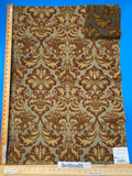 9 Berkbox88 Square Woven by  Old World Weavers Munro Amber Spice Damask Blue Brown Beige MSRP USD348/y