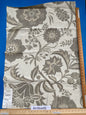 13 Berkbox88 Square Woven by  Old World Weavers Spontini Haze Gray White Botanical Large Pattern 27"W X 39"L  MSRP USD300+/y