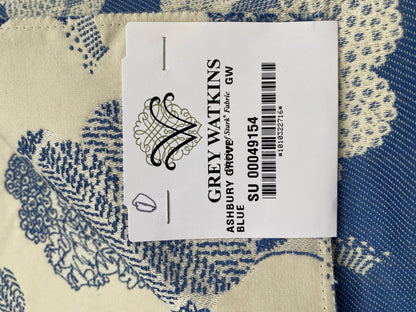 14 Berkbox88 Square Woven by Grey Watkins Ashbury Grove Maple Tan Cream Topiary Brocade Cotton MSRP USD 152/Y