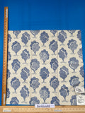 17 Berkbox88 Square Woven by Grey Watkins Ashbury Grove Maple Tan Cream Topiary Brocade Cotton MSRP USD 152/Y