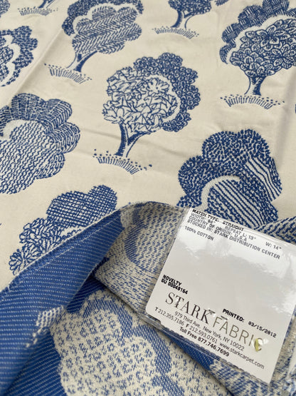 17 Berkbox88 Square Woven by Grey Watkins Ashbury Grove Maple Tan Cream Topiary Brocade Cotton MSRP USD 152/Y