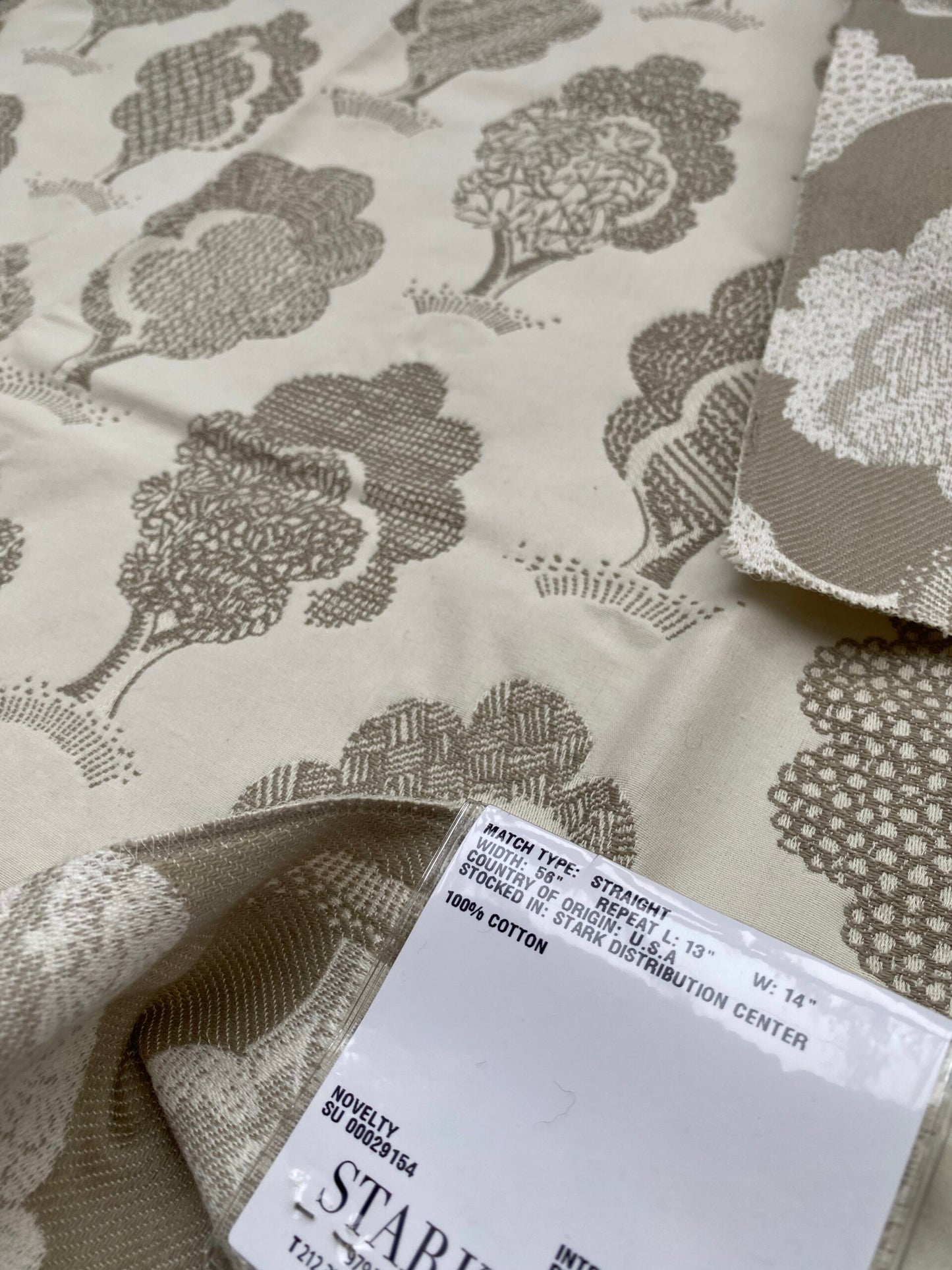 19 Berkbox88 Square Woven by Grey Watkins Ashbury Grove Grey Cream Topiary Brocade Cotton MSRP USD 152/Y