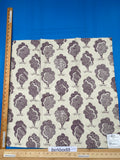 22 Berkbox88 Square Woven by Grey Watkins Ashbury Grove Plum Purple Cream Topiary Brocade Cotton MSRP USD 152/Y
