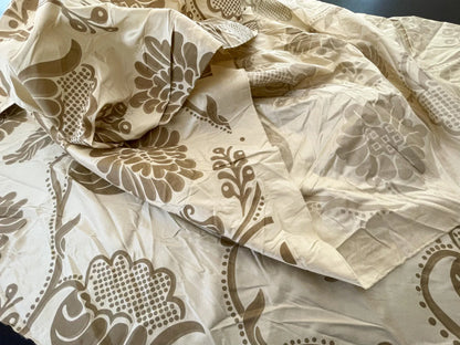 10 Berkbox52 2.6 yard Rebecca Silk Brown on Cream Botanical Tree Foliage