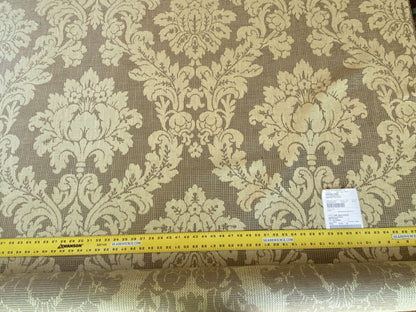 Scalamandre " Lucretia Damask Driftwood Renaissance Classic Damask Thick! MSRP USD 300/Y Tan Beige"