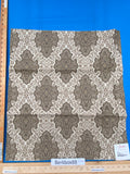 27 Berkbox88 Square Woven by Fonthill Amaya  Ivory Multi Beige White Diamond Ogee Medallion Paisley MSRP 218/y