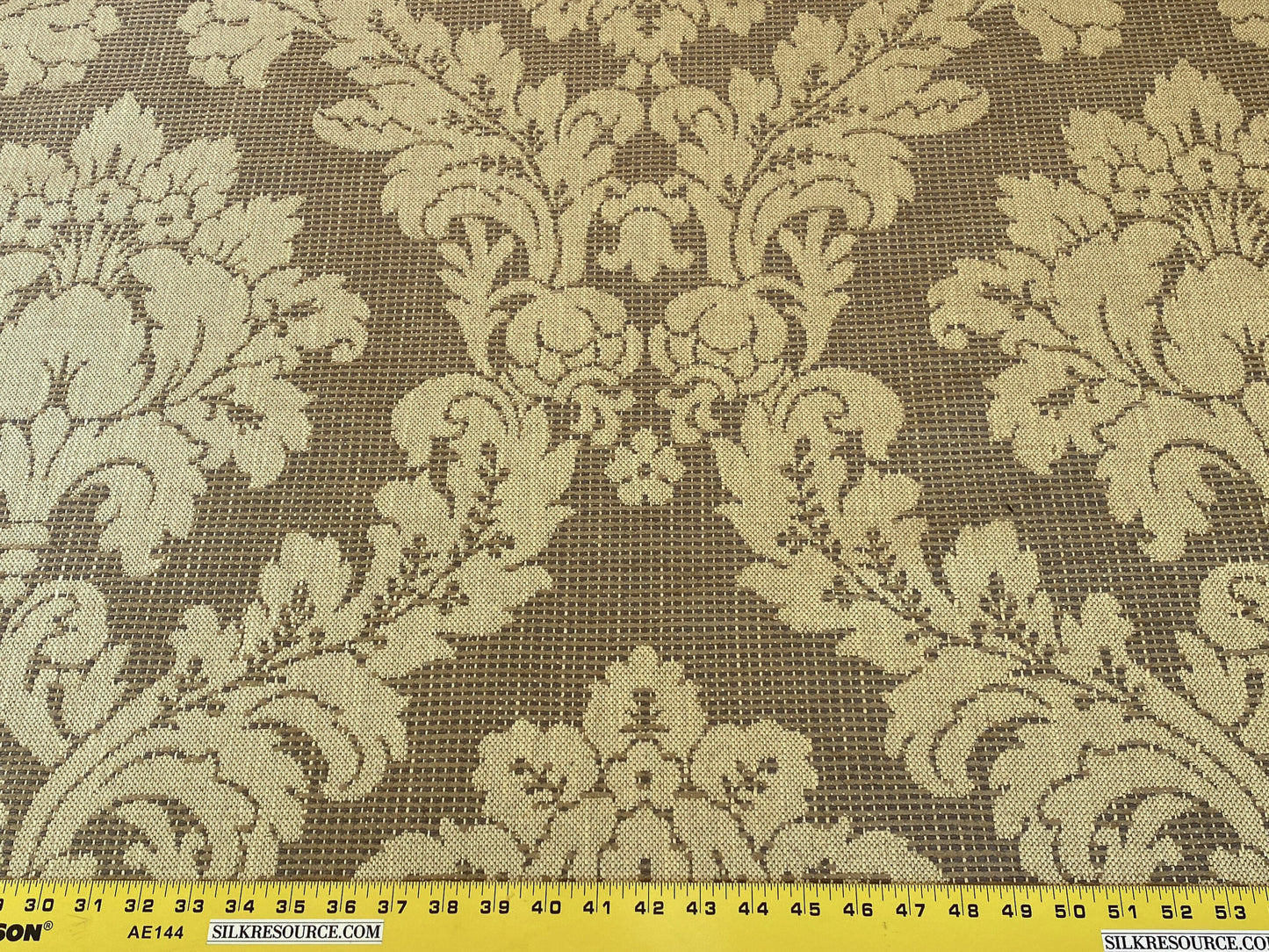 Scalamandre " Lucretia Damask Driftwood Renaissance Classic Damask Thick! MSRP USD 300/Y Tan Beige"