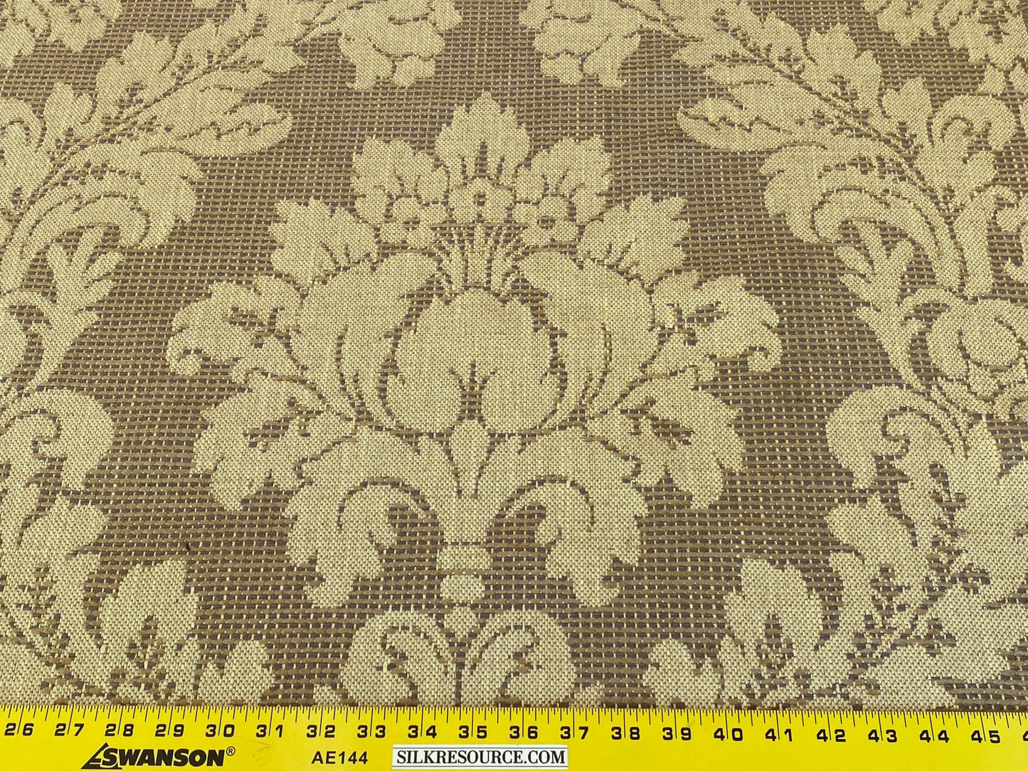 Scalamandre " Lucretia Damask Driftwood Renaissance Classic Damask Thick! MSRP USD 300/Y Tan Beige"