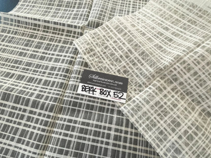 16 Berkbox52 Square 30"x20"  Scalamandre Lilly Sheer Ivory White Silk Linen  USD 290/Yard