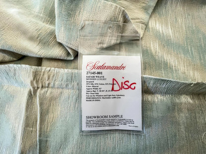 21 Berkbox52 1.2 yard Scalamandre Safari Weave Mineral Green Gray Jacquard