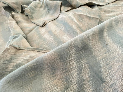 21 Berkbox52 1.2 yard Scalamandre Safari Weave Mineral Green Gray Jacquard