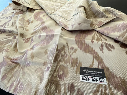 22 Berkbox52 1.2 yard Scalamandre Visby Silver Gold Old World Weavers 100% Silk Lampas MSRP USD 896/Y