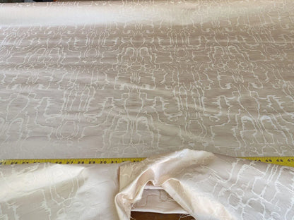 Scalamandre " Salon Moire Shell Pink Classic Silk Moire Watermark Historical Reversible MSRP USD 442/Y