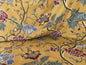 Scalamandre Almora Crewel Yellow Chinoiserie Tree Peony Floral Embroidery MSRP USD 300+