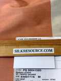 Scalamandre Riviera Stripe St. Tropez Orange Beige / Natural Silk and Wool MSRP USD364/Y