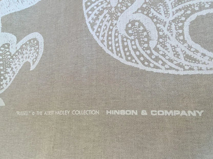 Scalamandre Russell Linen Cotton China White Albert Hadley Print Jacobean MSRP USD 188/Y