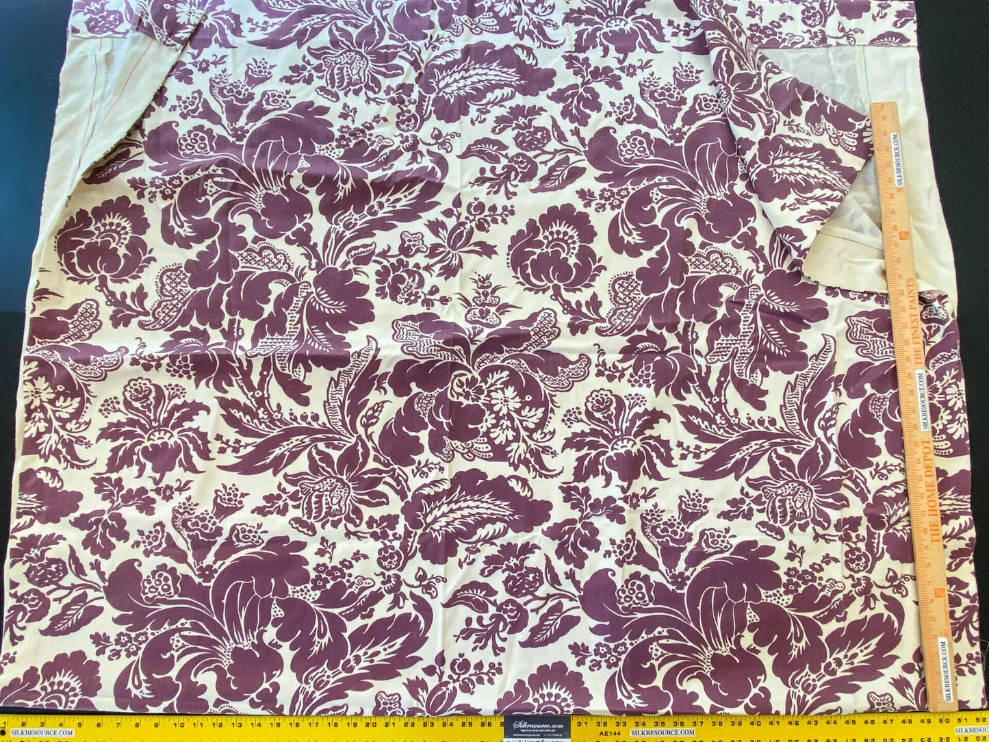 15 Berkbox56 2.4 yard Scalamandre Red White Large pattern Botanical