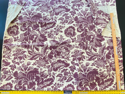 15 Berkbox56 2.4 yard Scalamandre Red White Large pattern Botanical